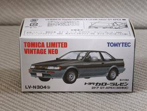 Tomytec Limited Vintage NEO TLV-N304b トヨタ カローラレビン 2ドア GT-APEX 85年式 (黒/グレー)