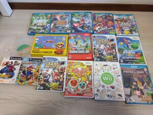 【A384】【商品説明必読】 ゲーム ソフト おまとめ Wii WiiU ゲームキューブ 大乱闘 スマブラ マリオ ピクミン 太鼓の達人