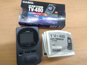 【b454】【通電確認済み】CASIO カシオ 2.2型 LCD POCKET COLOR TELEVISION ポケット液晶カラーテレビ アナログ 
