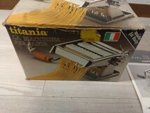 【A425】Titania Italy パスタメーカー パスタマシーン 手動式 手作り ホームメイド チタニア_画像8