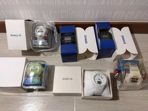 【A508】【未使用含む】G-SHOCK BABY-G おまとめ DW-5300 DW-5600 BSA-B100 BG-340IS-7T I.S.F BG-340XSV-3T BG-390V-7T