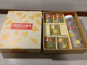 【A534】【未使用】 PERSON'S GLASS WARE セット タンブラー 210mL クールポット 1.1L 東洋ガラス