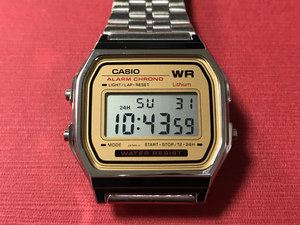 レア CASIO A159W ベージュ 日本製 美品 チプカシ チープカシオ