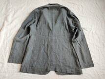 04SS ISSEY MIYAKE MEN イッセイミヤケ メン 黒タグ ジャケット リネン 麻 3B グレー ノーベント 3 ME41FD078 ★12_画像2