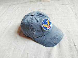 RRL WING LOGO CAP ダブルアールエル ラルフローレン ウイング ロゴ ワッペン 帽子 キャップ USED加工 グレー系 ★12