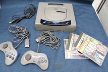 12/27○セガサターン 本体(HST-3220)+コントローラー+ソフト 【ジャンク扱い・現状渡し品】　SEGA SATURN_画像1