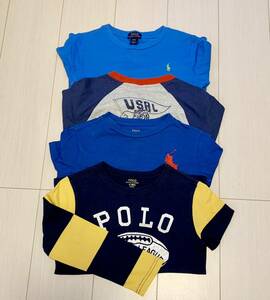 【ポロラルフローレン 長袖Tシャツ】120 まとめて4枚セット ロンT POLO USA