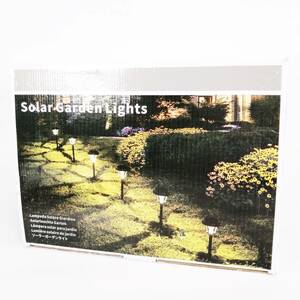 未使用 ソーラー ガーデン ライト 6セット solar Garden Ligthts 6P 屋外用ライト 点灯OK【アウトレット品】 22 00355