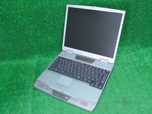G3221] SHARP PC-MJ120R Celeron 500MHz HDD無 メモリ64MB 14インチ DVDコンボドライブ ACアダプター無 未確認 ジャンク