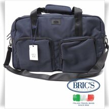 新品1円～★BRIC'S ブリックス LIFE ライフ 2WAY ショルダー付きボストンバッグ トートバッグ ネイビー 軽量 大容量 旅行 出張◆6035◆_画像1