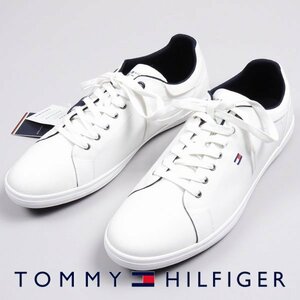 新品1円～★TOMMY HILFIGER トミー ヒルフィガー フラッグロゴシャンブレースニーカー シューズ 28.0cm 白 正規店本物◆6164◆