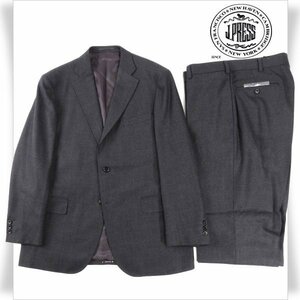 新品1円～★定価7.8万 J.PRESS ジェイプレス メンズ 秋冬 日本製PEPPIN MERINO ぺピン メリノ ウール100 起毛スーツ B6 ノータック◆6324◆