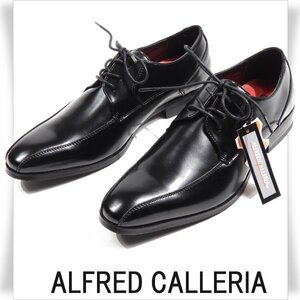 新品1円～★ALFRED GALLERIA アルフレッドギャレリア アクションレザー ビジネスシューズ 27.0cm ブラック 黒 レースアップ ◆6840◆