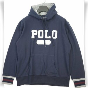 新品1円～★POLO ポロ BRITISH COUNTRY SPIRIT ビーシーエス メンズ 秋冬 長袖 チェックロゴ フーデッドパーカー L 防寒 裏地起毛◆6902◆