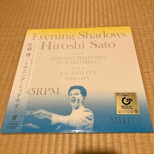 [未使用品]佐藤博 / イヴニング・シャドウズ [アナログレコード 12] Hiroshi Sato / Evening Shadows / ティン・パン・アレー　45回転　