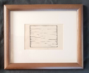 李禹煥 オリジナル手摺木版画「削りによる場面」