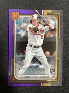 2023 Topps Museum Collection Baseball Gunnar Henderson Purple /99