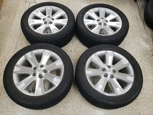 ◎傷小良品 デリカD5 純正 18in 7j+38 114.3/5H ブリザック DM-V2 225/55R18 中古スタッドレス 4本 デリカD:5 アウトランダー ゴム劣化小