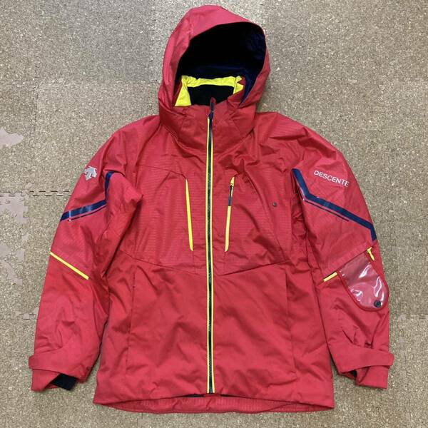 【美品】デサント DESCENTE S.I.O スキーウェア スキー スノボジャケット スノボ スノーボード Lサイズ メンズ 赤 スキージャケット ウェア