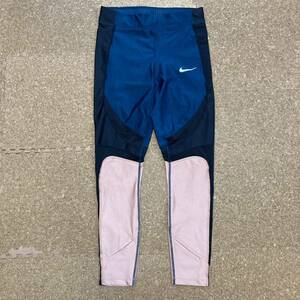 【美品】ナイキ NIKE RUNNINGスパッツ タイツ　パンツ ランニングタイツ トレーニングパンツ インナー Mサイズ レディース 黒 マラソン