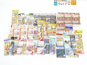 ささめ針 謎のあんこう・がまかつ サビキ革命・がまかつ うきまろフラダンス 他 計43点 波止・堤防釣りセット 未使用品