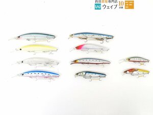 ダイワ モアザン ベイソールミノー S-DR・ショアラインシャイナー Z セットアッパー・シマノ サイレントアサシン 等 計10点