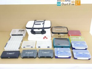 ダイワ スティーズ マルチケース 232N、エギケース、クリアケース など バッカン ルアーケース 小物 計16点