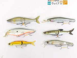 ガンクラフト ジョインテッドクロー178 タイプ25-SS・エバーグリーン ESドライブ 等計6個中古ルアー セット