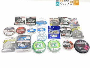 クレハ シーガーフロロ 12lb30m ダイワ ディーフロンα 磯 1.7号60m 等 釣り糸 ライン 計20点 未使用＆中古