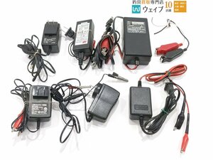 ユアサ 充電用アダプター ZLC12-1.0 キングプロ チャージャー KAD-0112018B 等 充電器 計6点 ジャンク品