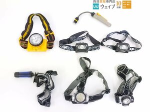 ナショナル ウルトラブライト 電器産業 320014 等 LEDヘッドライト 作業灯 計7点