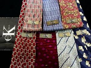 #D446 super bargain sale [ALL brand [Ck] Calvin Klein # necktie #7 pcs set ][]