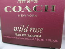 ◆ COACH コーチ 香水 wild rose 30ml ワイルドローズ オードパルファム /6231SE_画像7