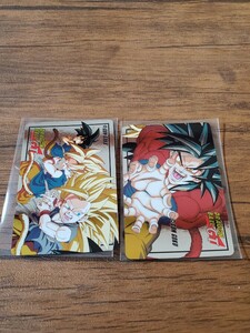 ドラゴンボール スーパーバトル No.03 04 カードダス メタリック 箱だし 極美品 孫悟空4 プレミアム 