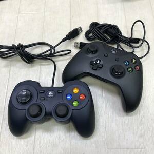 中古 動作未確認 2個set　Microsoft Xbox One 純正 ワイヤレスコントローラー Model 1708：Logicool Gamepad F310 ロジクール ゲームパッド