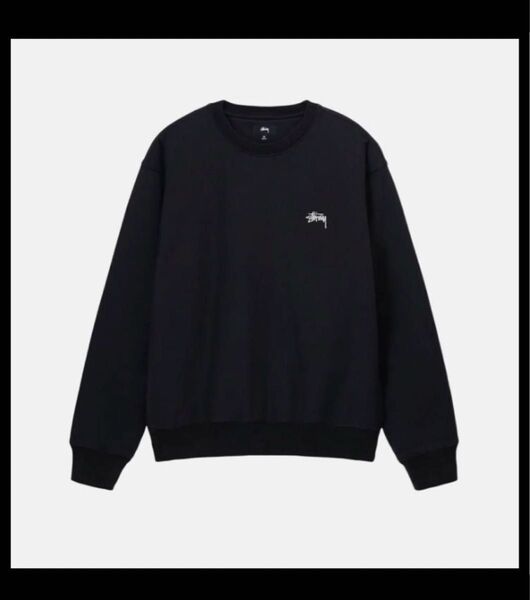 OVERDYED STOCK LOGO CREW BLACK L