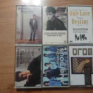 ★ハウンド・ドック HOUND DOG ★スピリッツ 歌詞カード付 ★アンビシャス 歌詞カード付等 ★6 カセットテープ ★中古品