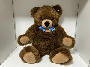 テディベア　シュタイフ モーリー　黄色タグ　アンティーク　レトロ　Molly Teddy Steiff KNOPF IM OHR ぬいぐるみ　大きい　ビッグ