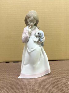 ◆【KO406/101815】リヤドロ LLADRO NAO 少女と犬　西洋陶磁 陶器人形 置物