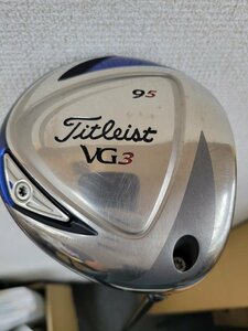 101037。Titleist タイトリスト VG3 ドライバー 1W/9.5° VG50 フレックスSR カバー付き