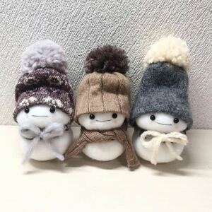 ハンドメイド　ゆきだるま クリスマス　冬のインテリア　雪だるま　