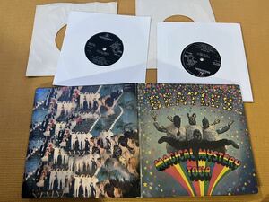 The Beatles Magical mystery tour UKオリジナル mono MMT-A1/B1 美盤 水色歌詞シート完品 ソリッドセンター　ビートルズ