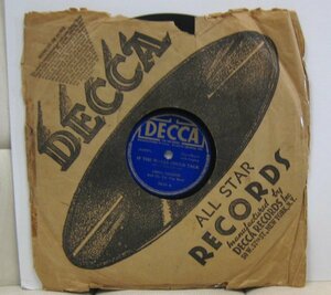 ◎ 戦前 BLUES 78rpm Jimmie Gordon And His Vip Vop Band If The Walls Could Talk [ US '39 Decca 7624] SP盤