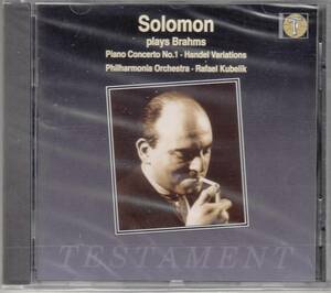 [CD/Testament]ブラームス:ピアノ協奏曲第1番他/ソロモン(p)&R.クーベリック&フィルハーモニア管弦楽団