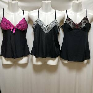 SK-008☆♪The Studio5 & LECIEN & aimer feel Spcial Lovely Ladys Lingerie ♪☆ ラヴリーキャミスリップ 3点 　M80サイズ(B80～85cm)