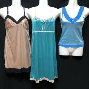 SK-010　☆♪The Pretty Ladys Home Inner Lingerie ♪☆ エクセルラブリースリップ 　3点 　Mサイズ(B79-87cm)