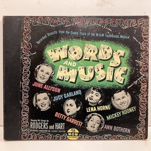 ■即決SP78 VA / Words And Music mgm37 j39382 Mickey Rooney June Allyson Lena Horne SP盤になります