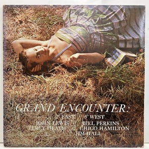 ■即決 JAZZ John Lewis / Grand Encounter Pj-1217 j39385 米盤、黒銀Wp Dg Mono JIM HALL 