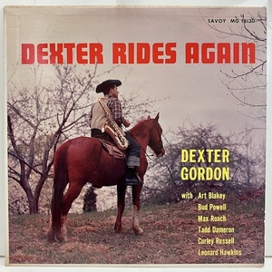 ■即決 JAZZ Dexter Gordon / Dexter Rides Again Mg12130 j39454 米盤、マルーンMono Rvg/X20機械スタンパー 