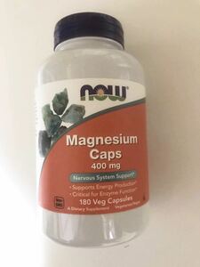 【送料無料】マグネシウム アスパラギン酸 400mg 180カプセル （Magnesium Caps ナウフーズ サプリメント ミネラル クエン酸）NOW FOODS